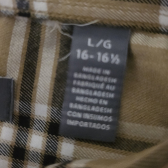 Van Heusen Men's Weekend Twill Shirt Crockery Plaid L NWT - Picture 13 of 15